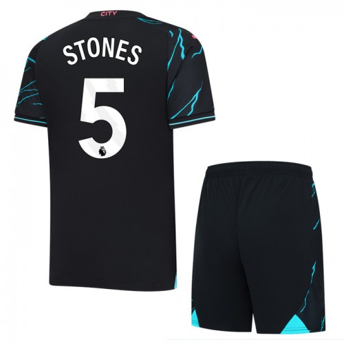 Dječji - Dresovi Komplet Manchester City Stones 5 Treći 2023-24 Dječji - Dresovi Komplet Manchester City Stones 5 Treći 2023-24